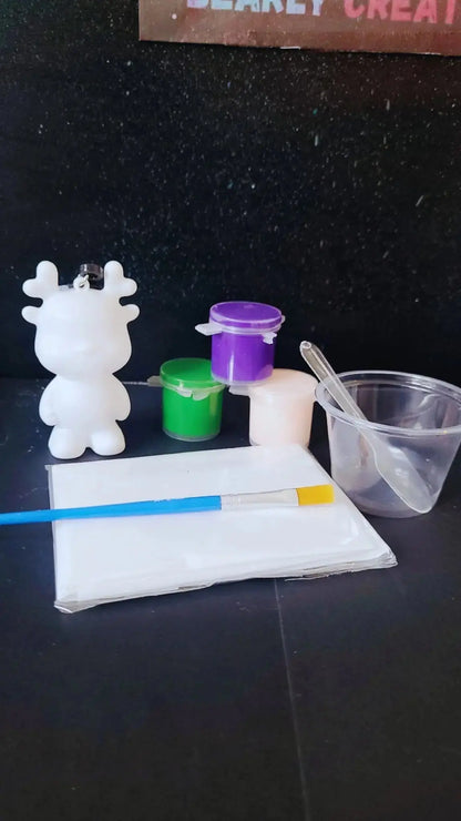 Bearly Bear Nøkkelring painting DIY KIT BEARLY CREATIVE